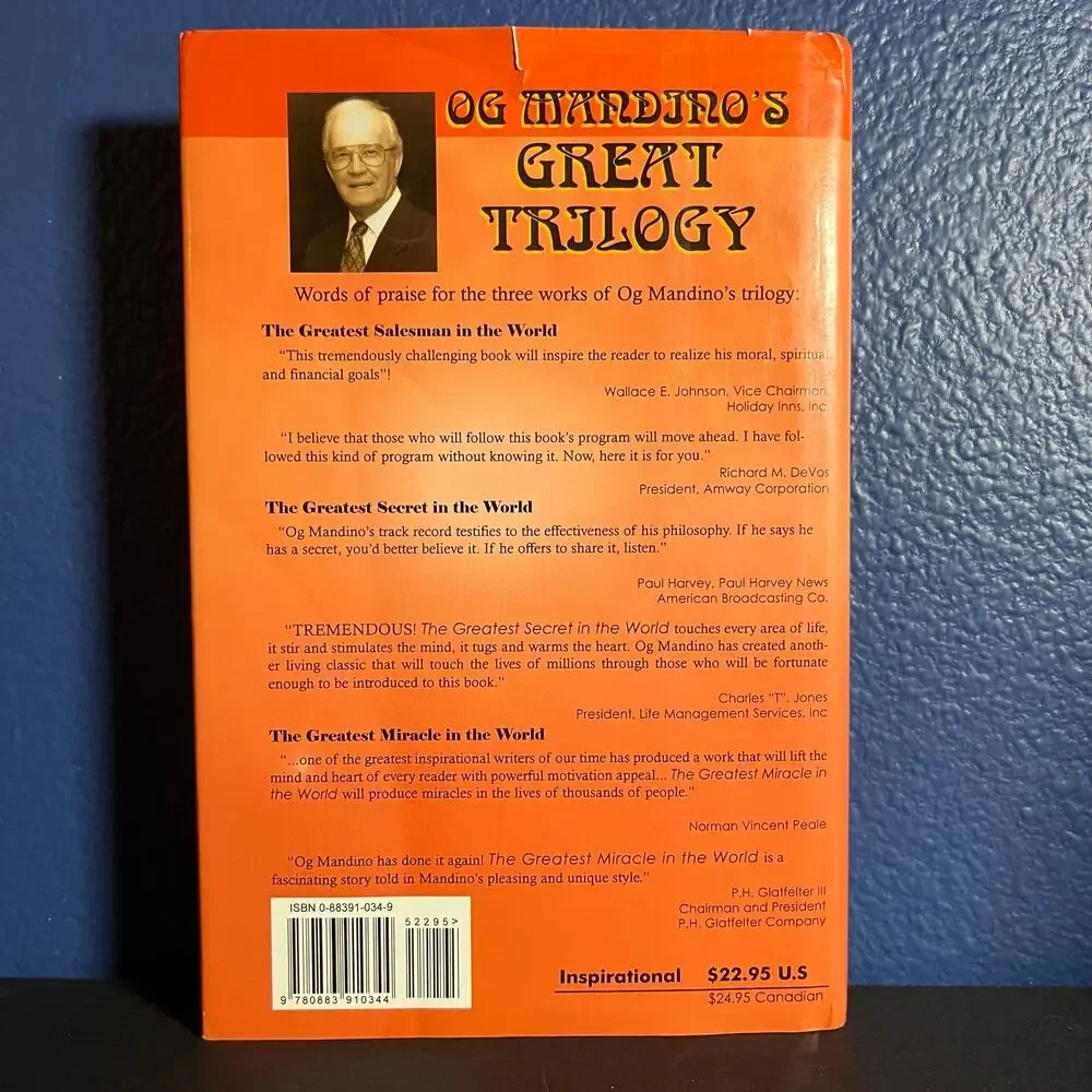 Og Mandino’s Great Trilogy - Hardcover (2001, 7th Edition) The Greatest Salesman